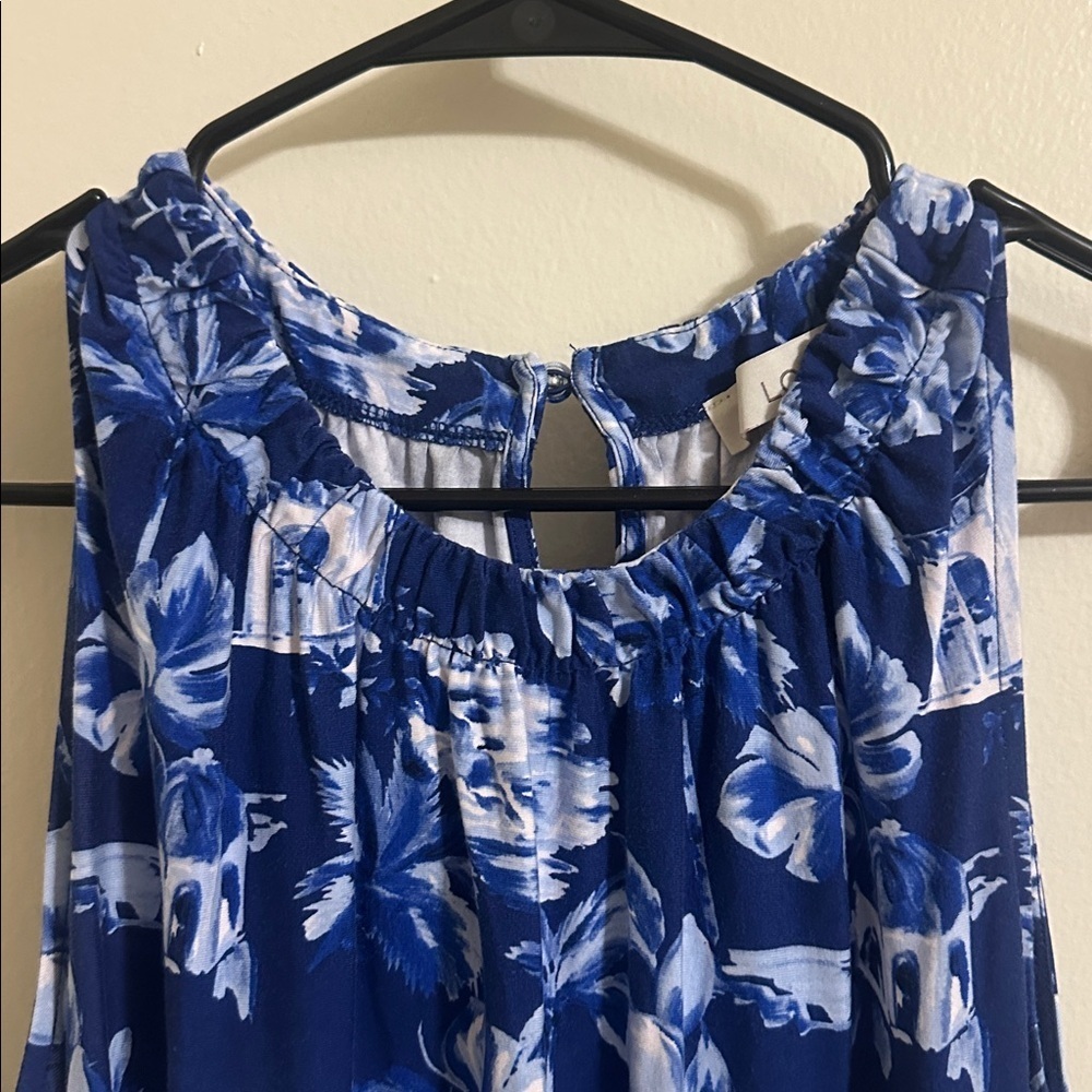 NWOT Loft Plumeria‎ Flounce Swing Dress XL - Picture 2 of 5
